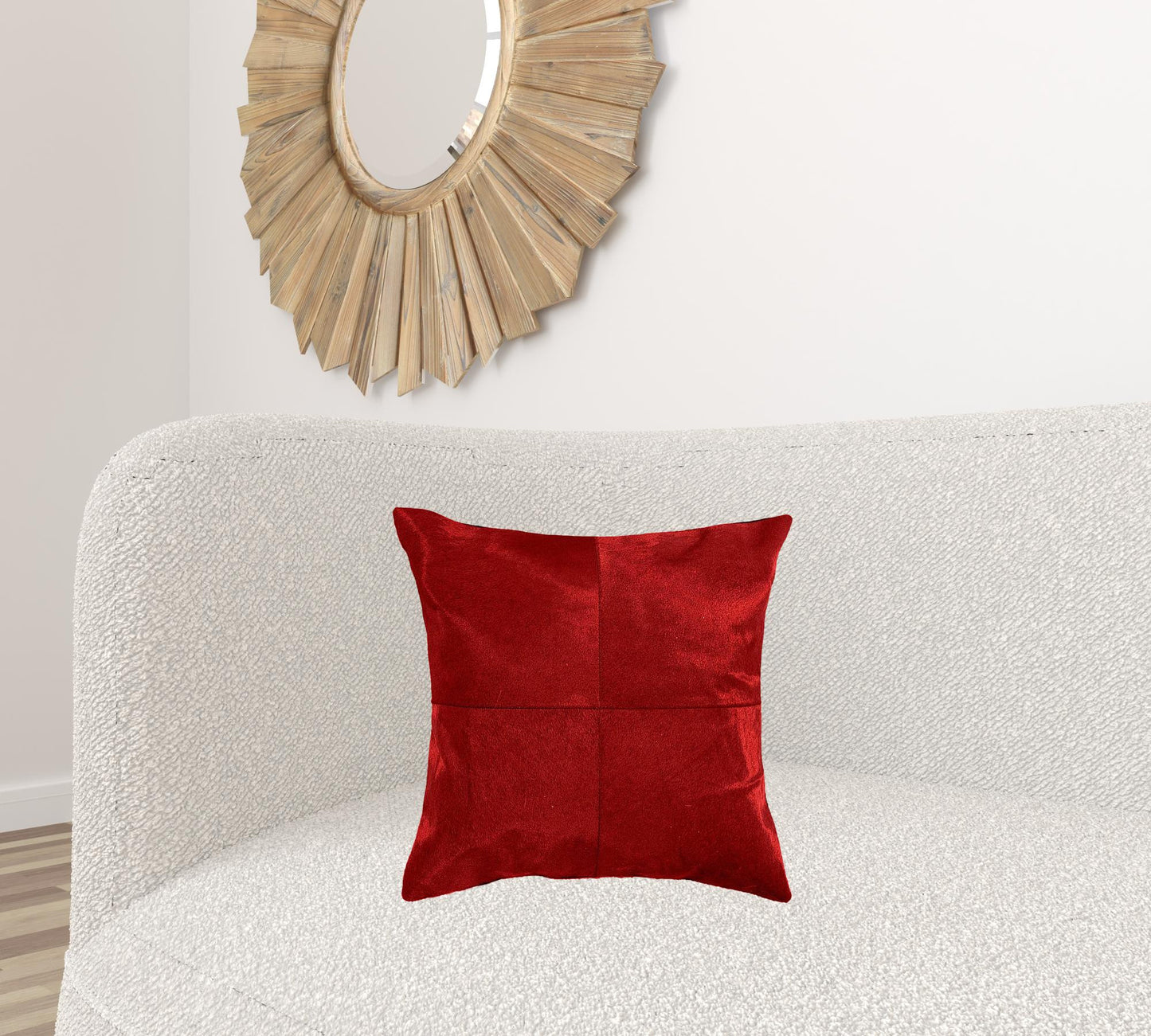 18" X 18" X 5" Red Quattro  Pillow