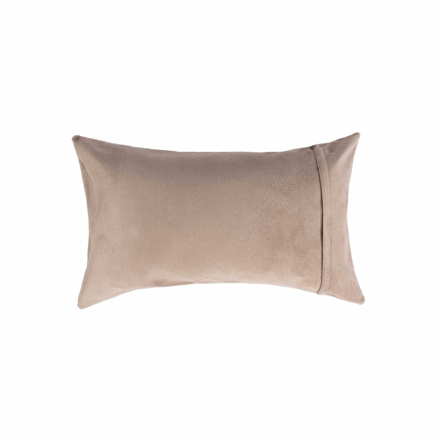 20" X 5" Brown and White Cowhide Zippered Pillow