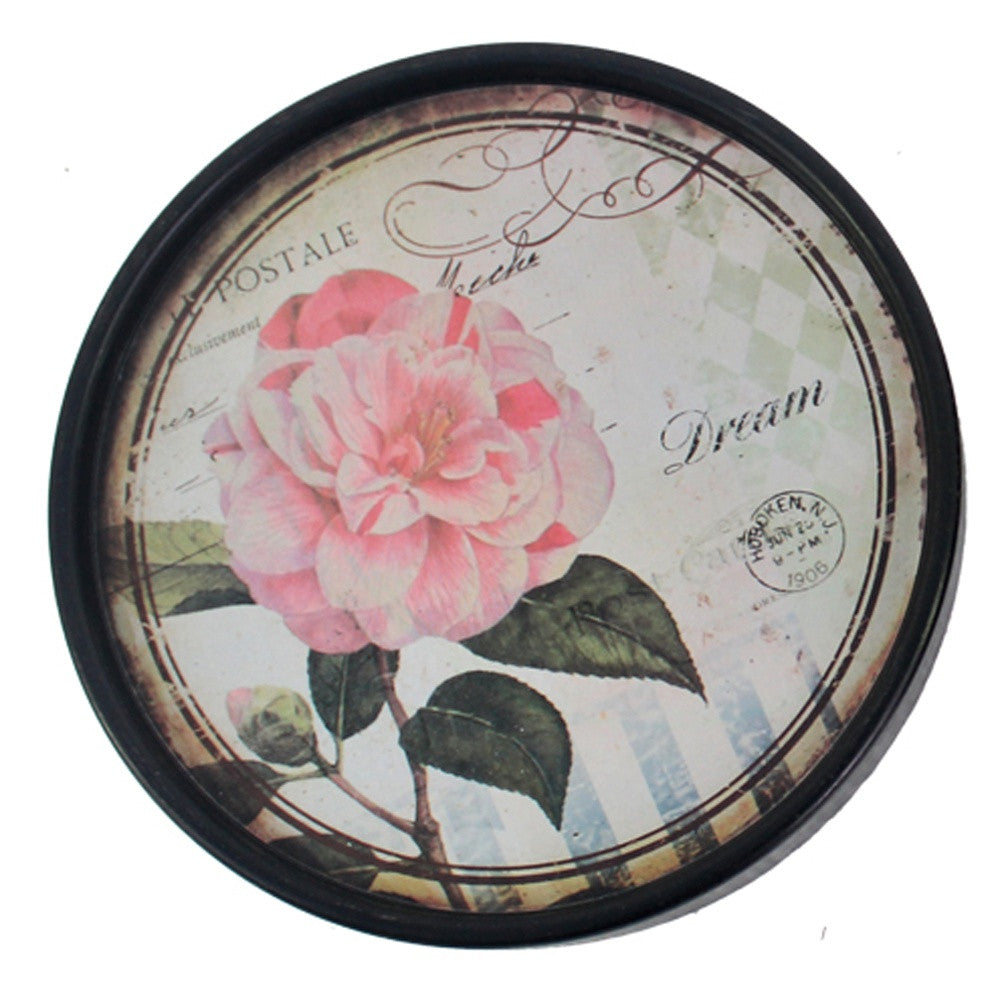 9 X 9 Multi-Color Rustic Flower Plate - Painting Set