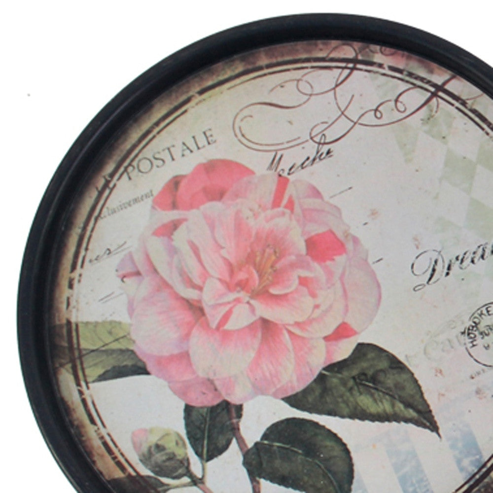 9 X 9 Multi-Color Rustic Flower Plate - Painting Set