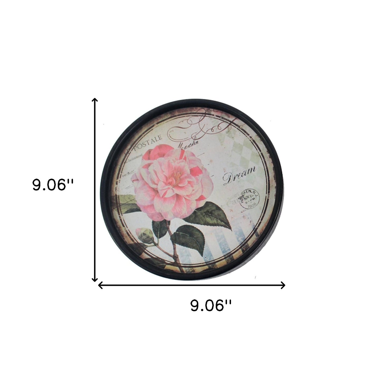 9 X 9 Multi-Color Rustic Flower Plate - Painting Set