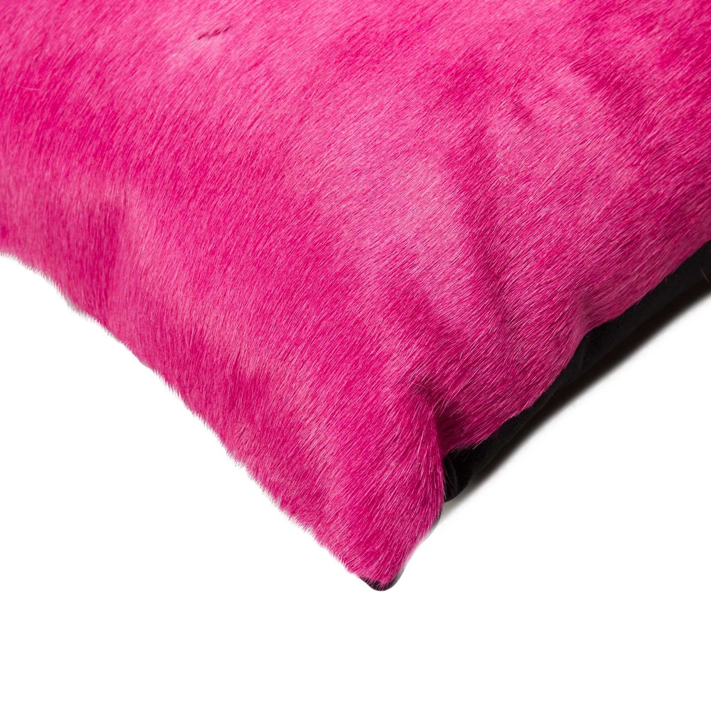 12" X 20" X 5" Fuschia Cowhide  Pillow 2 Pack