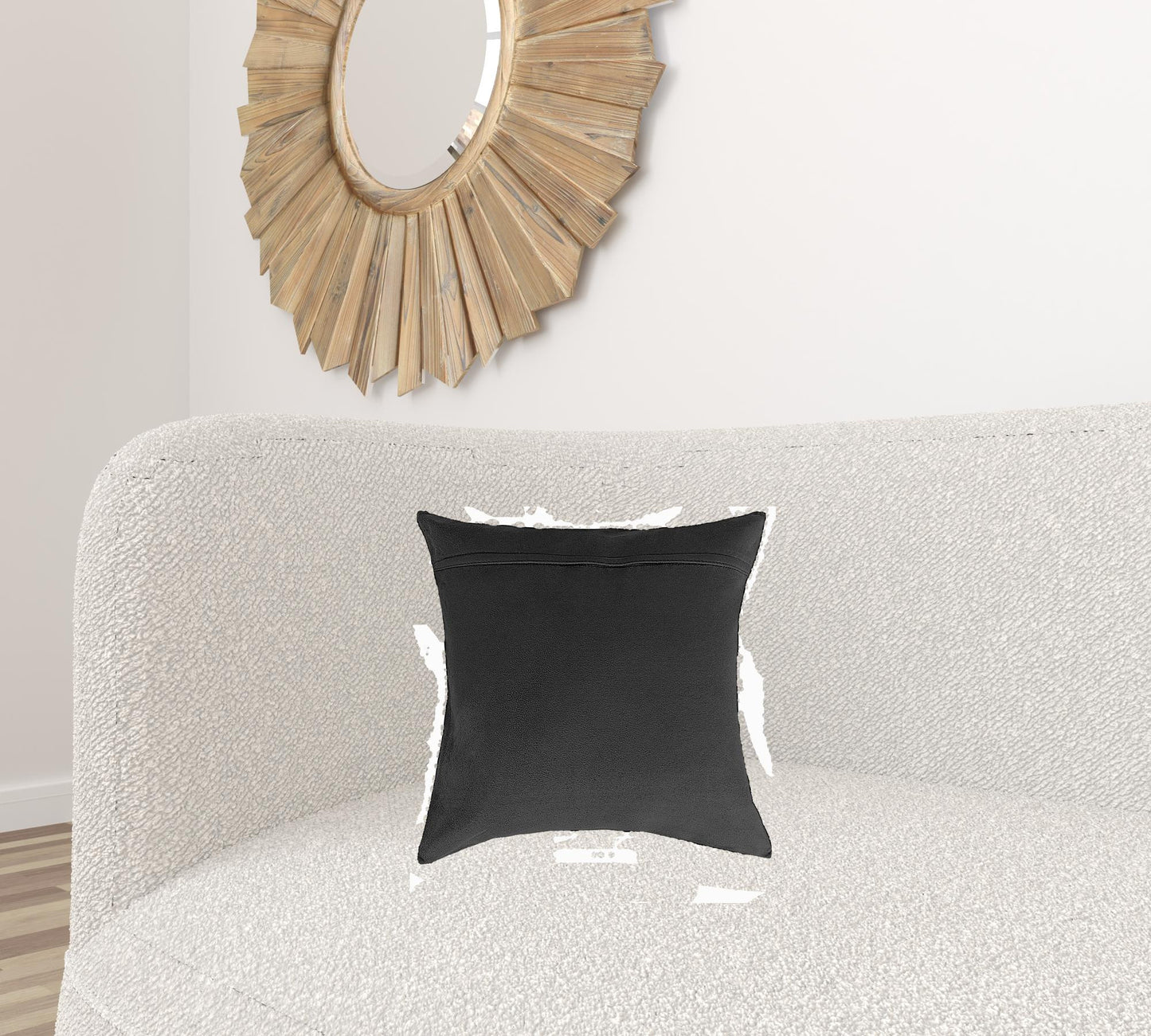 18" X 18" X 5" Black And White  Pillow 2 Pack