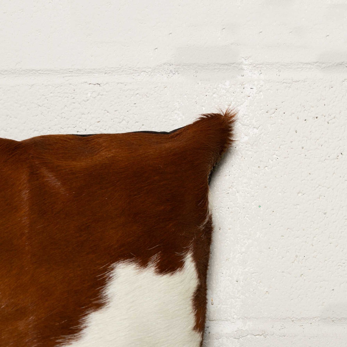 18" X 18" X 5" Brown And White Cowhide  Pillow 2 Pack