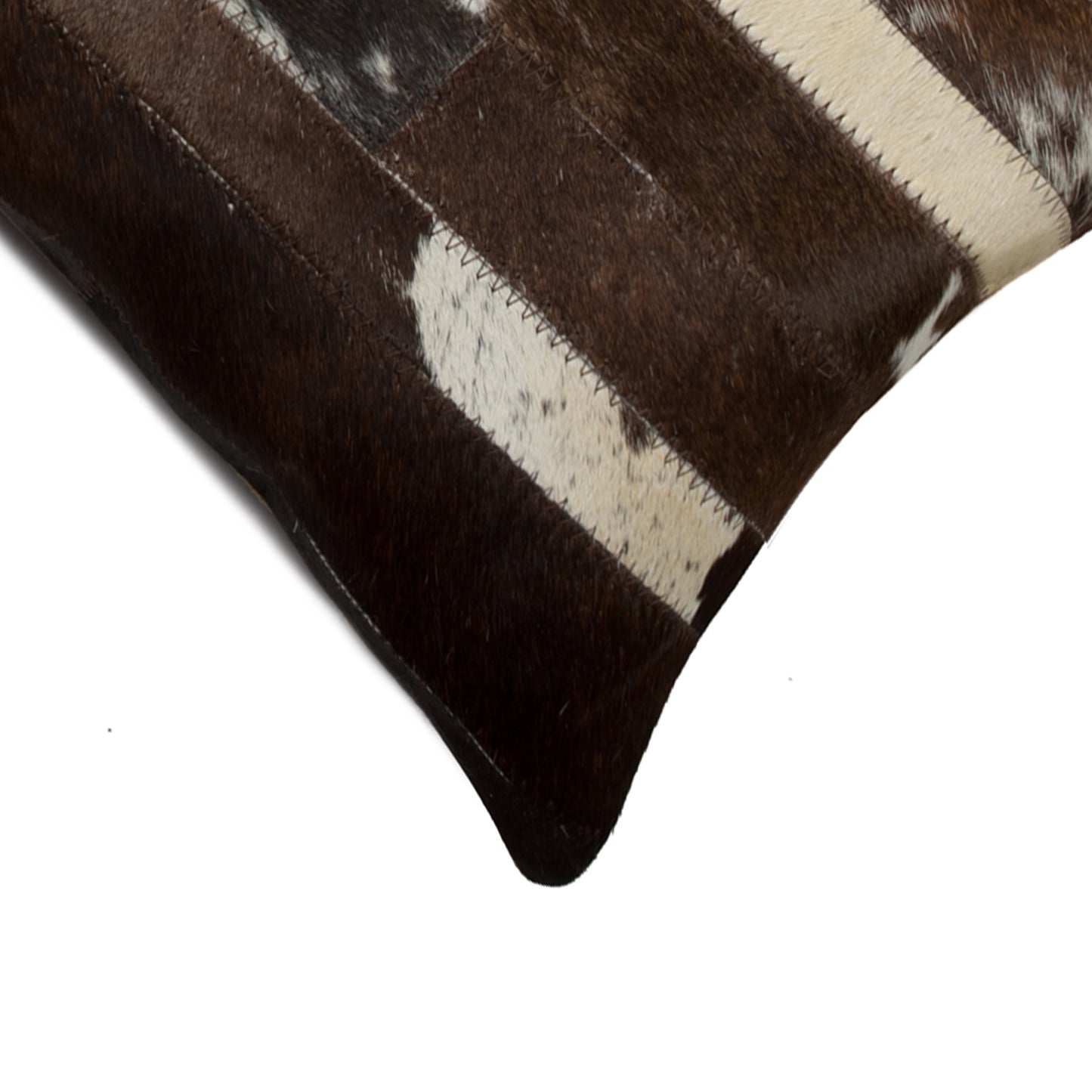 12 X 20 Chocolate Cowhide Throw Pillow