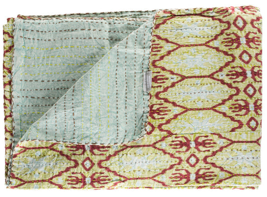 50" X 70" Multicolored Charming Kantha - Throw