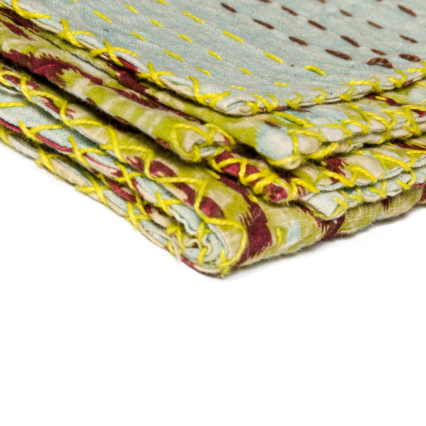 50" X 70" Multicolored Charming Kantha - Throw