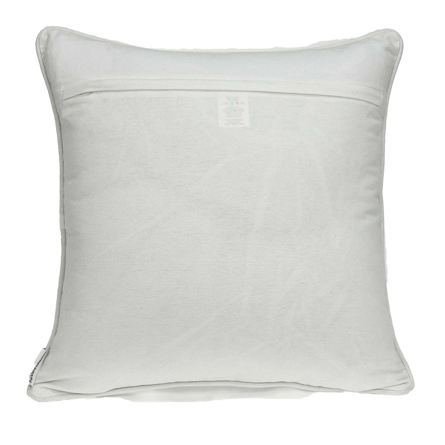 20" X 7" X 20" Traditional Gray And White Cotton Pillow Cover With Poly Insert