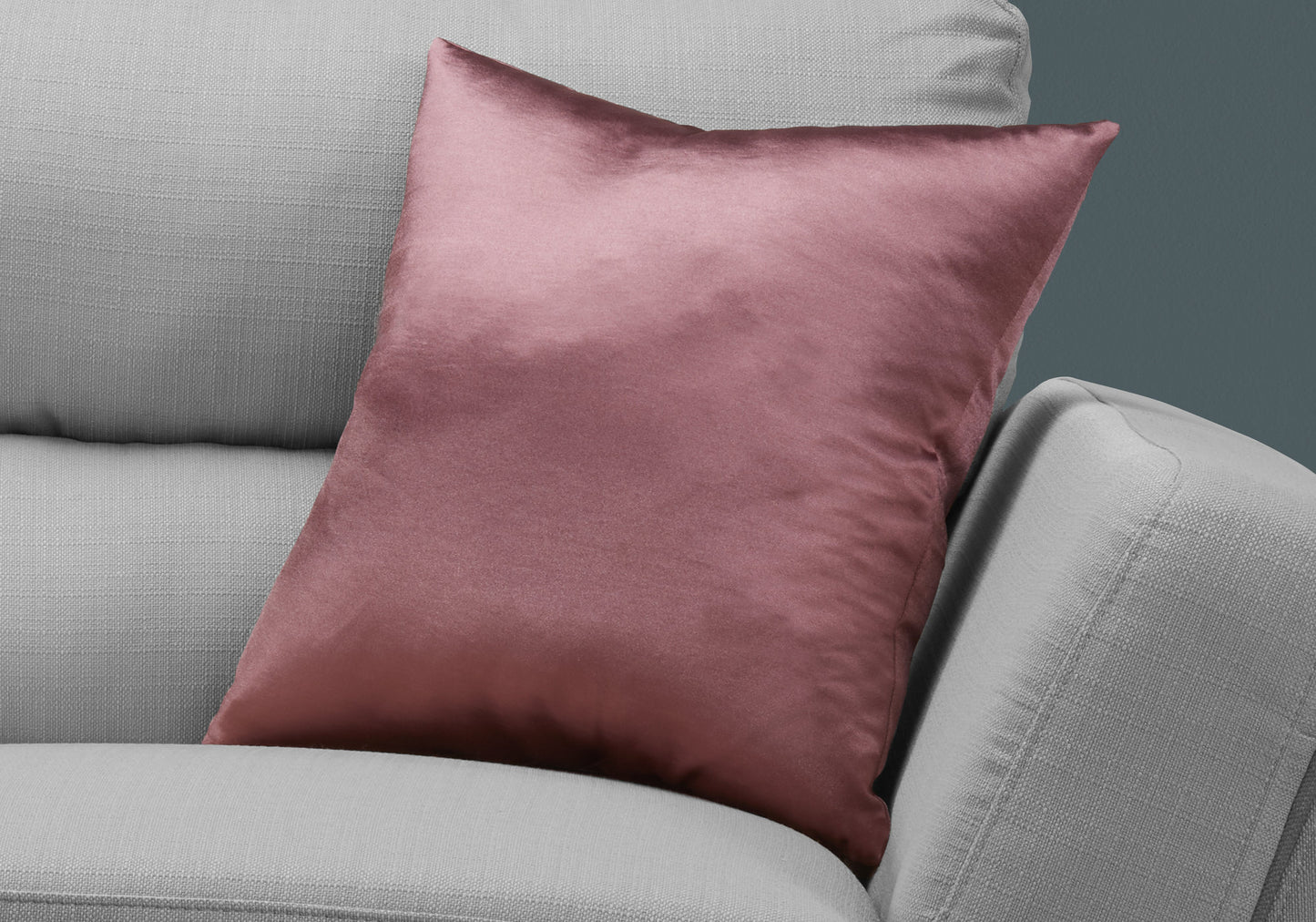 18" X 18" Pink Polyester Zippered Pillow