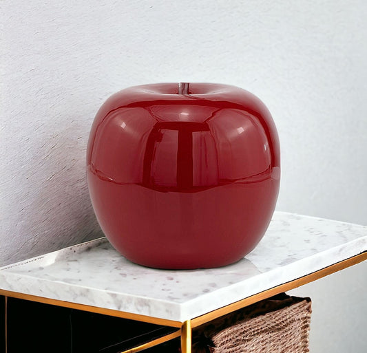 Buffed Red Extra Large Apple Sculpture