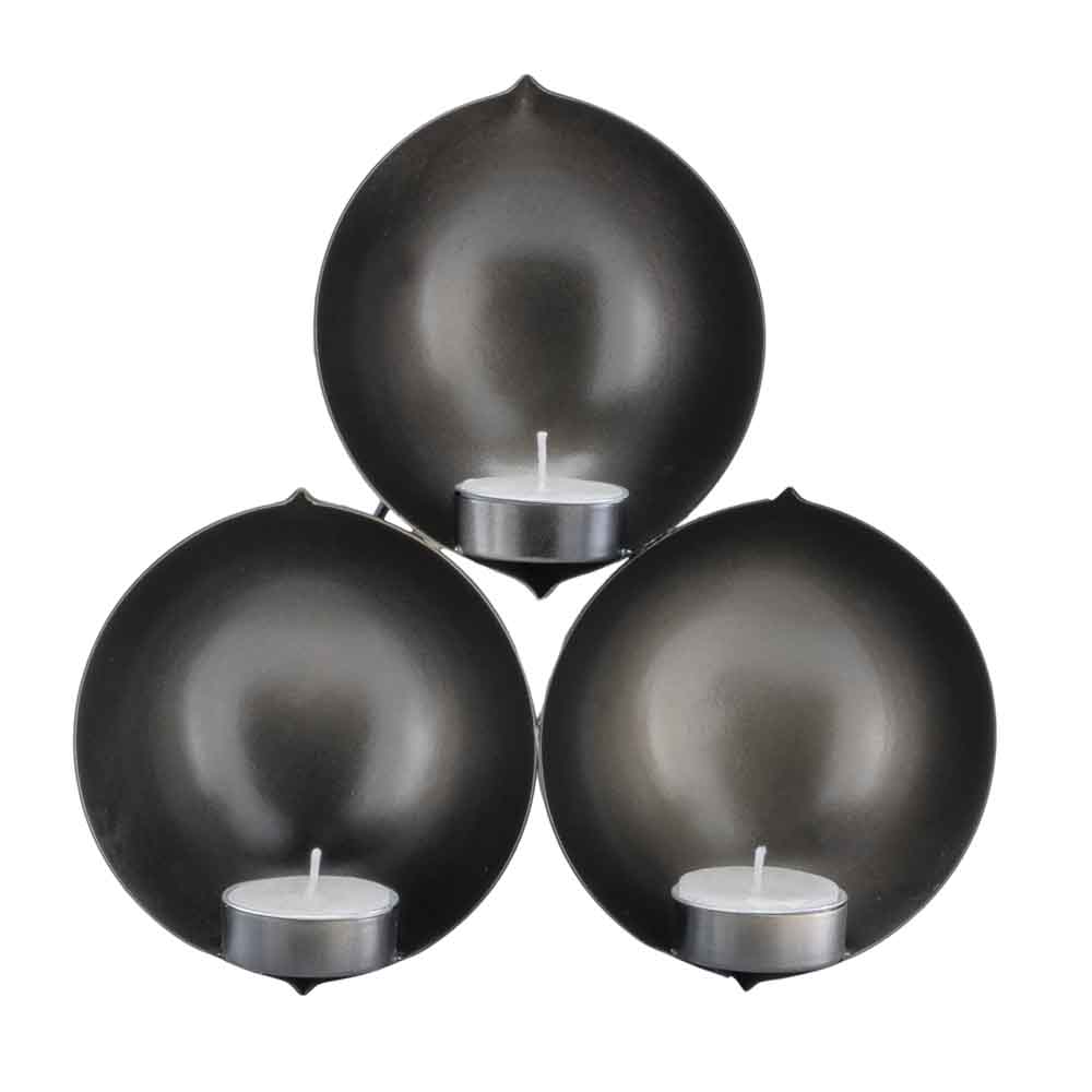 2.75" X 8.5" X 8.75" Bronze Cluster 3 Lite Wall Sconce