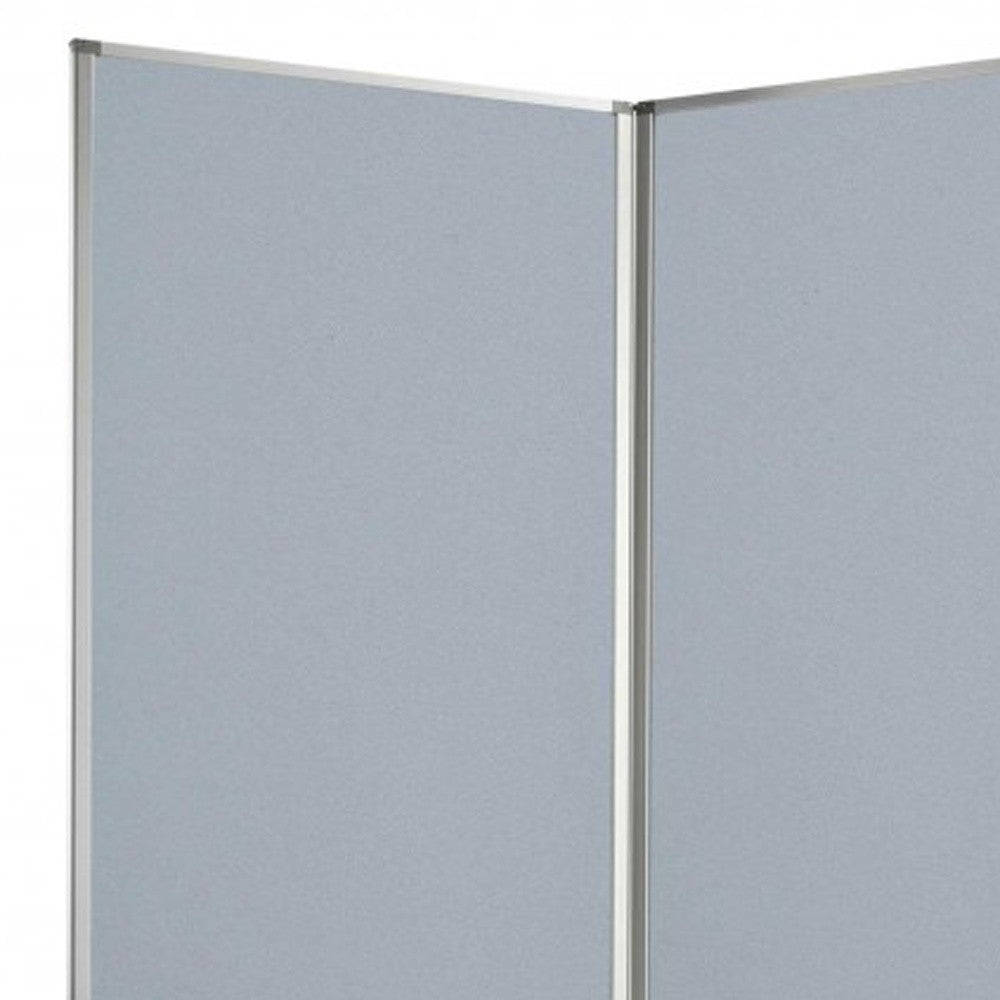 318" X 1" X 71" Metal, Grey, 9 Panel, Screen