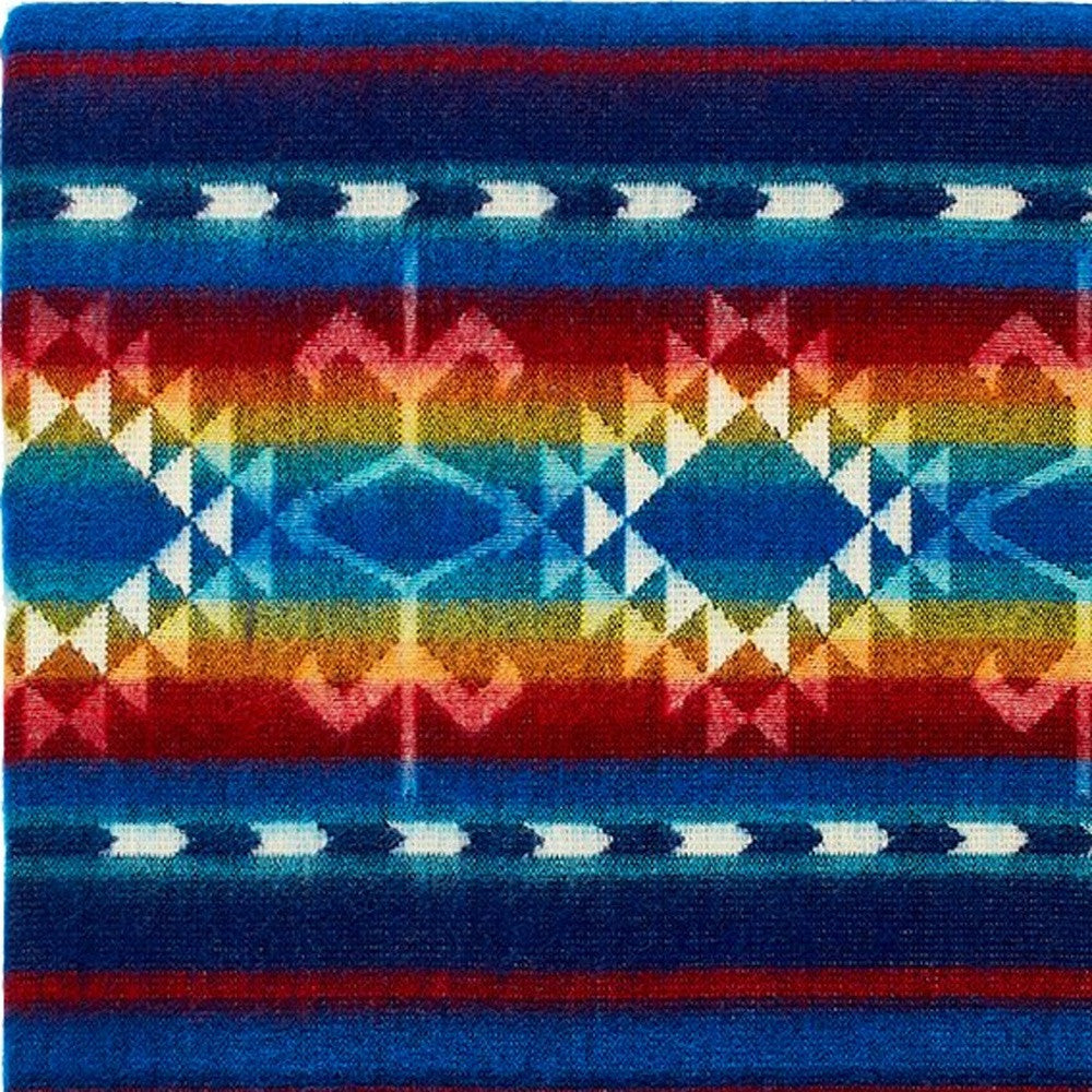 Ultra Soft Southwestern Rainbow Handmade Woven Blanket