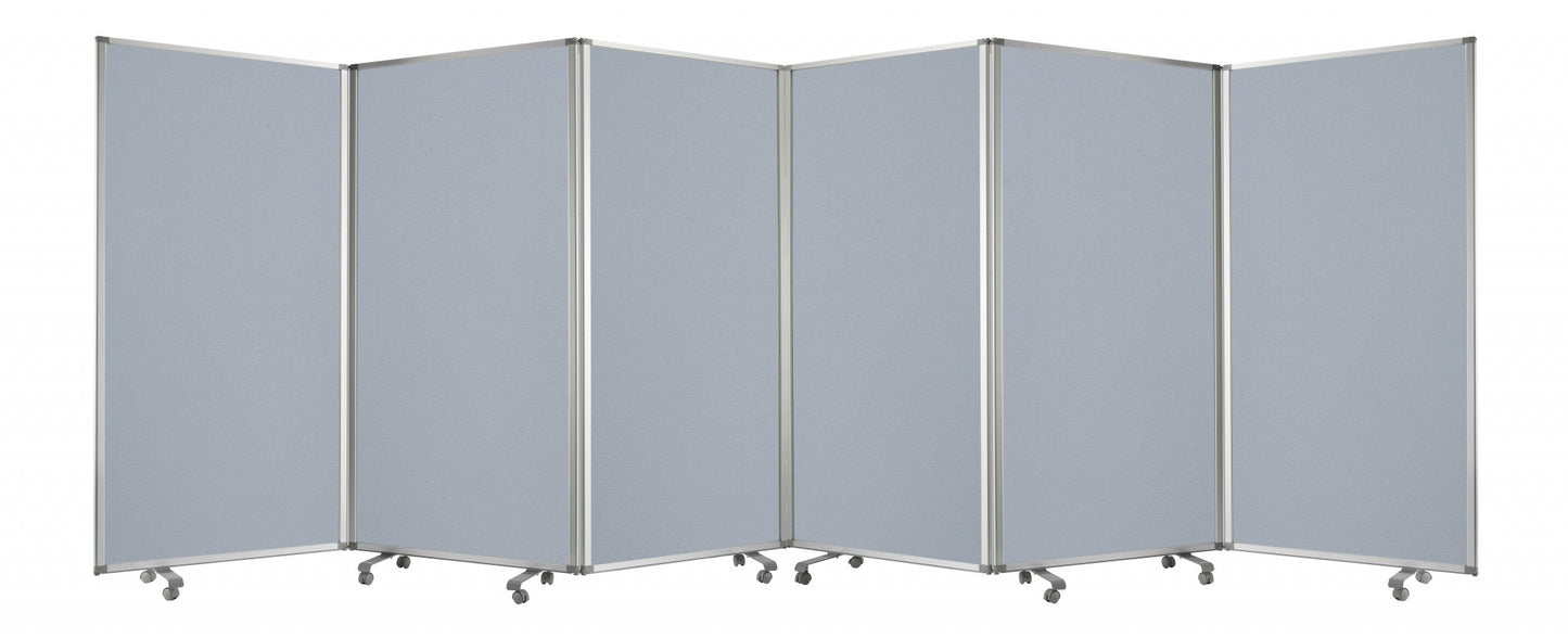 212 X 1 X 71 Metal Grey 6 Panel Screen