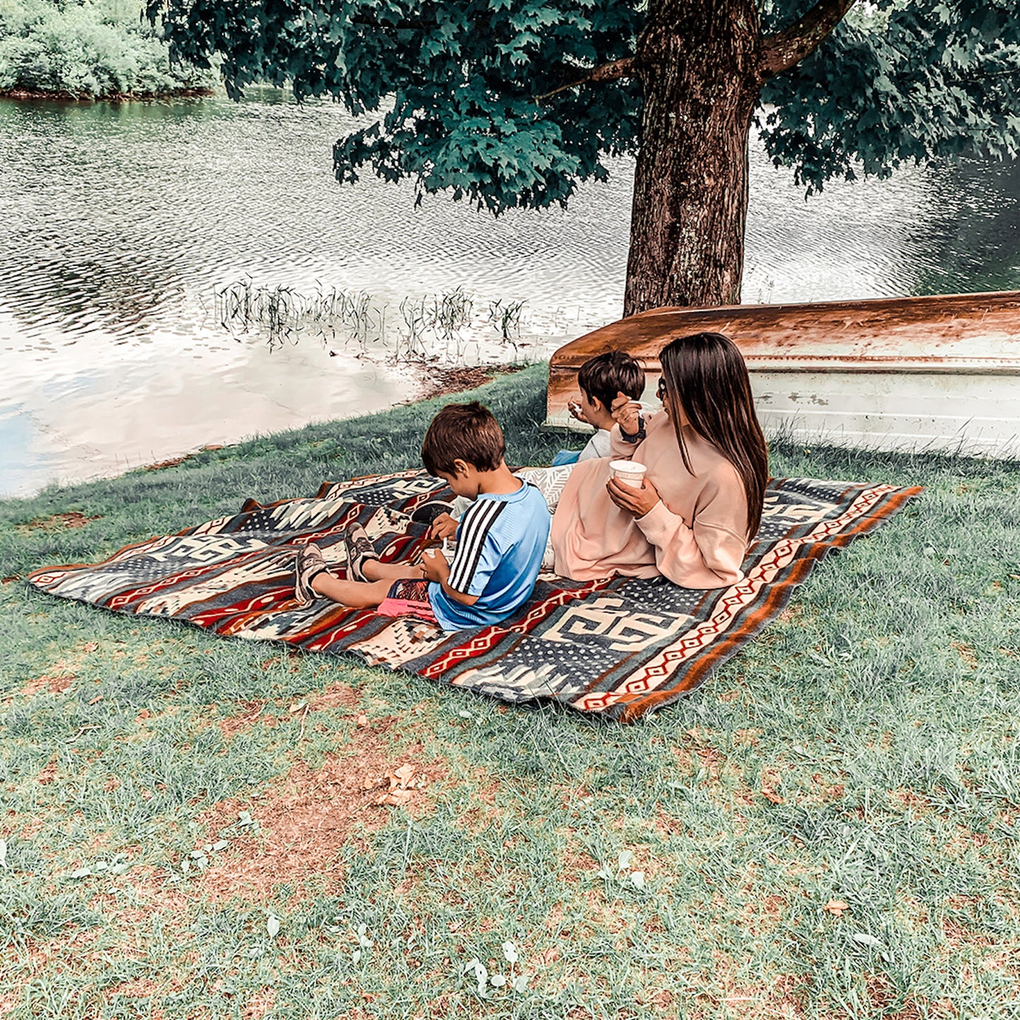 Ultra Soft Southwestern Dot Handmade Woven Blanket