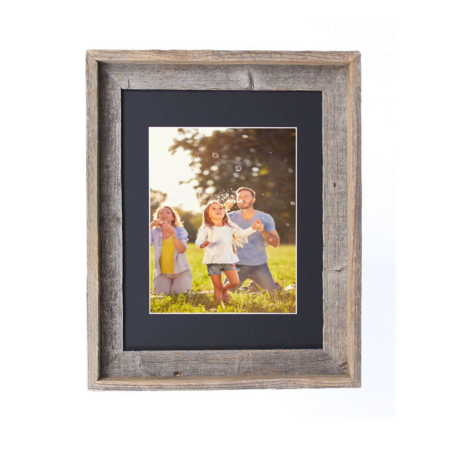 16X20 Rustic Black Picture Frame With Plexiglass Holder