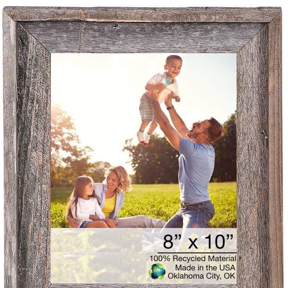 8" X 10" Natural Weathered Gray Picture Frame