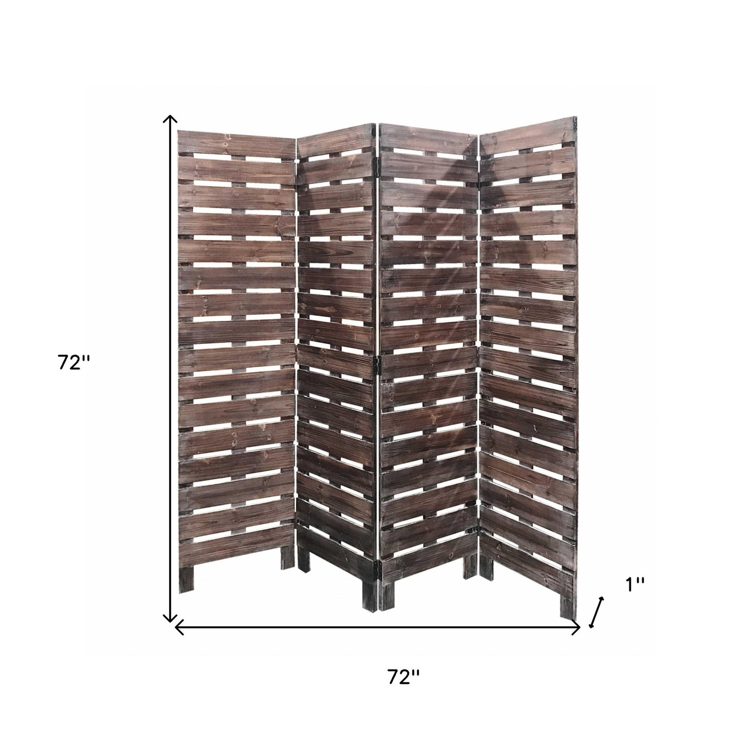 4 Panel Silver Room Divider