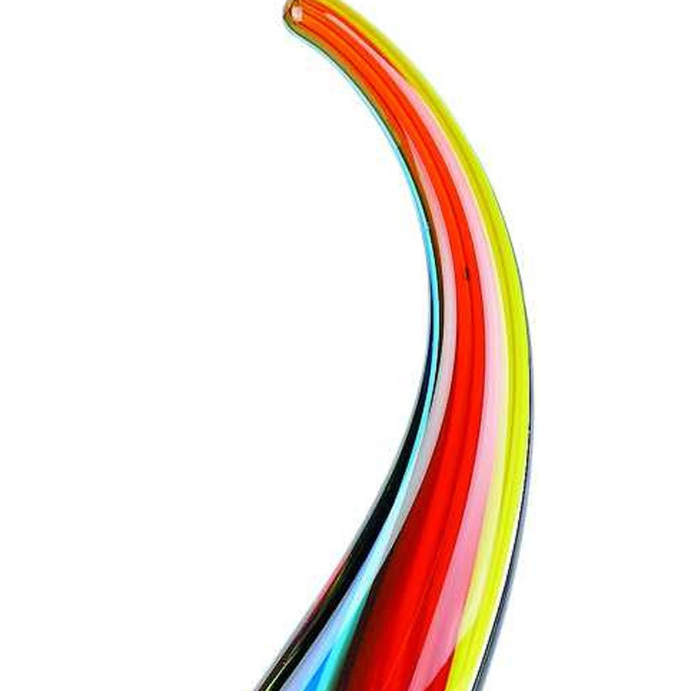 16 Multicolor Art Glass Centerpiece