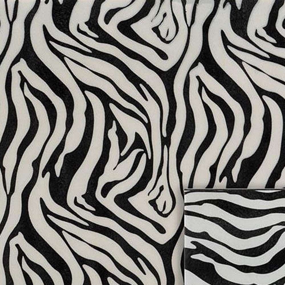 Large Faux Zebra Skin Wall Tile