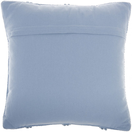 Soft Blue Textured Diamonds Throw Pillow