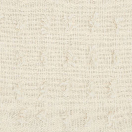 Tassel Detailed White Lumbar Pillow