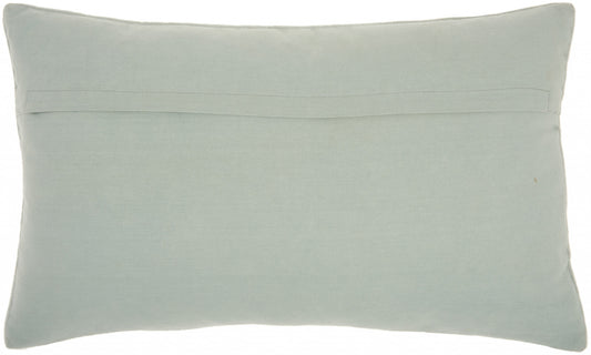 Brilliant Celadon Blue Lumbar Pillow