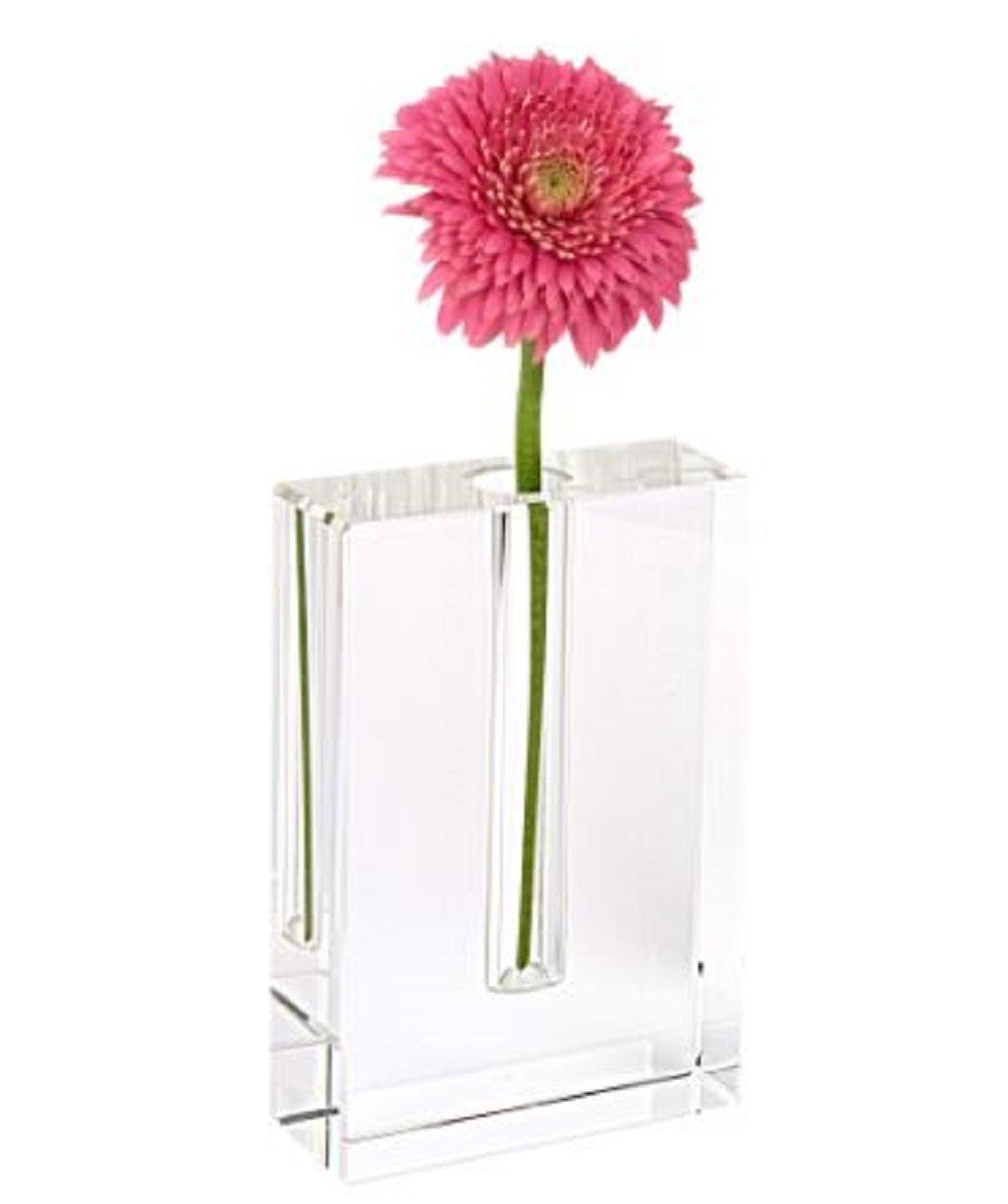 Modern Clear 6 Block Optical Crystal Vase