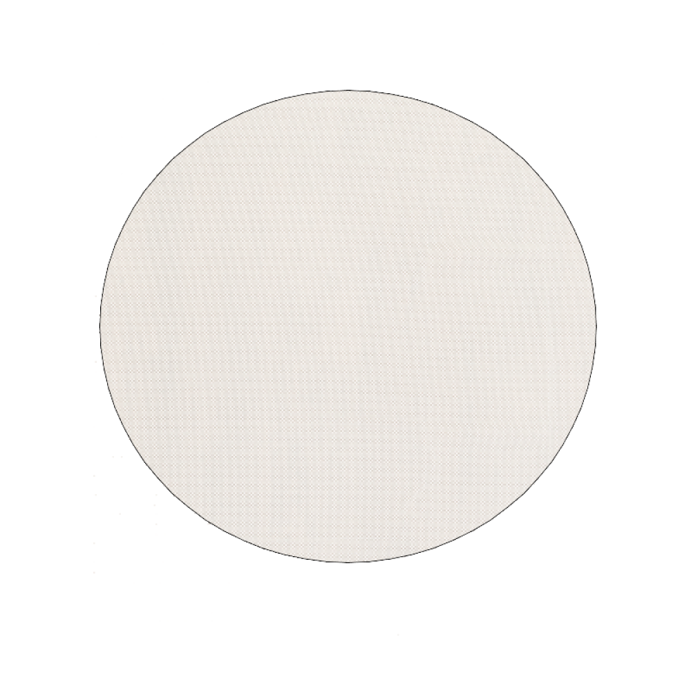 8" Round Standard Beige Non Slip Rug Pad