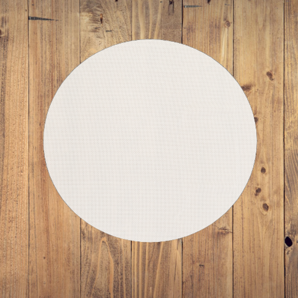 8" Round Standard Beige Non Slip Rug Pad