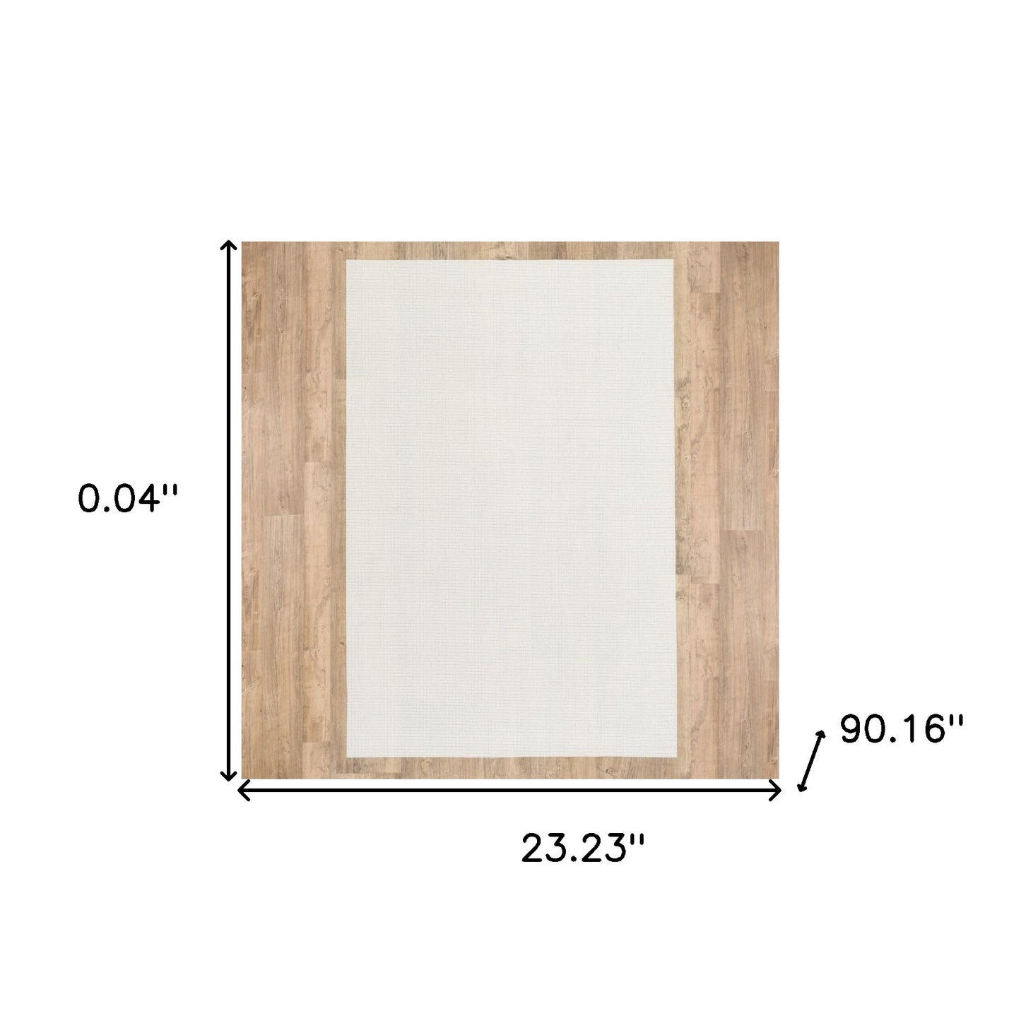 2" X 8" Standard Beige Non Slip Rug Pad