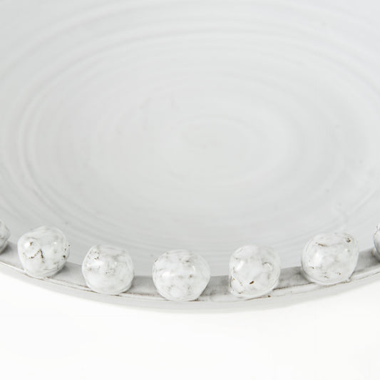 Off White Ceramic Centerpiece Bowl