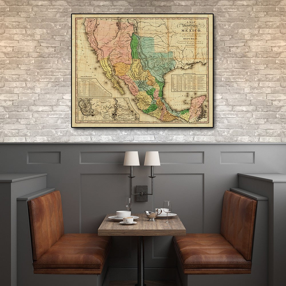 Vintage 1862 Civil War Map Unframed Print Wall Art