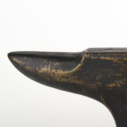 Distressed Black Anvil Bookends