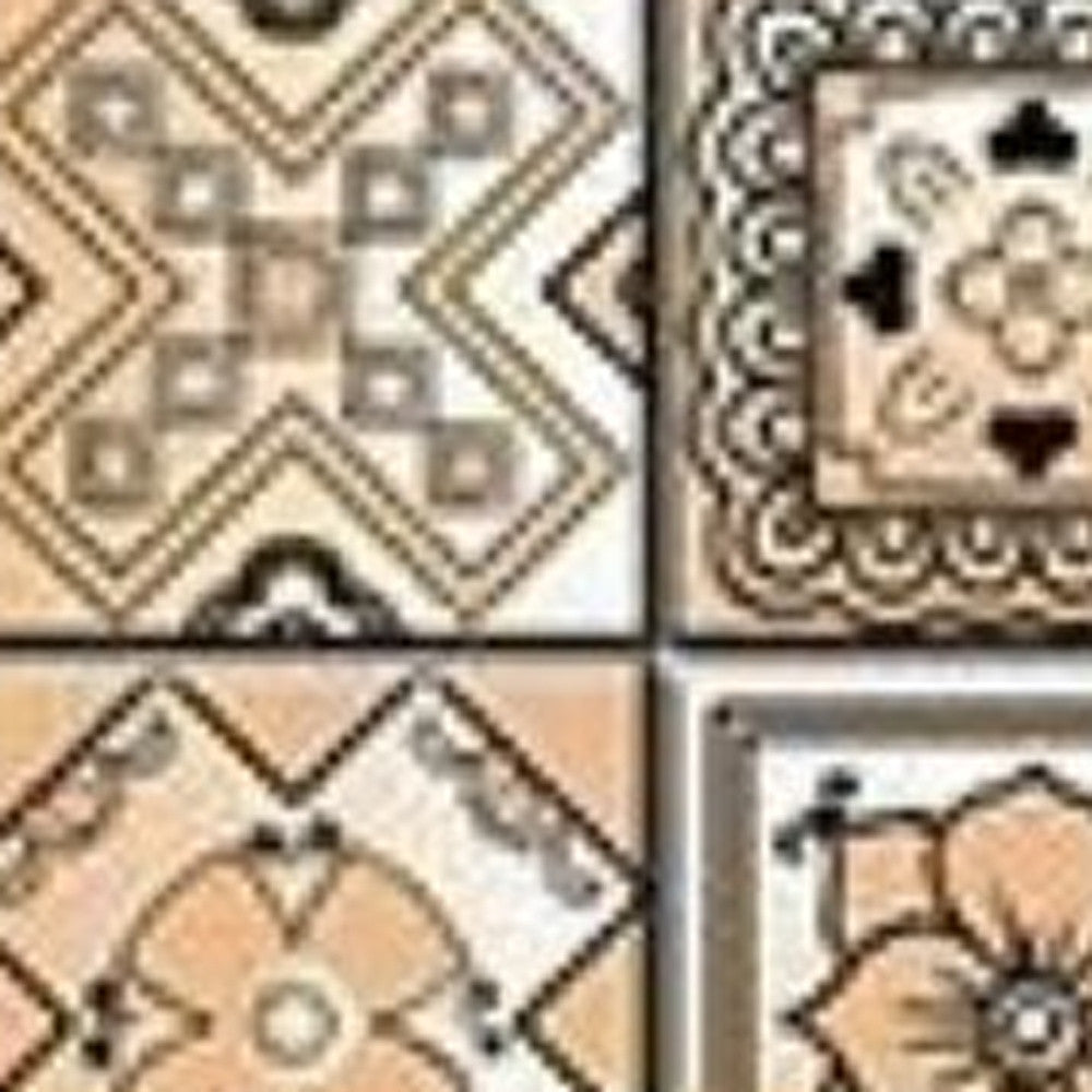 7" X 7" Shades Of Taupe Mosaic Peel And Stick Removable Tiles