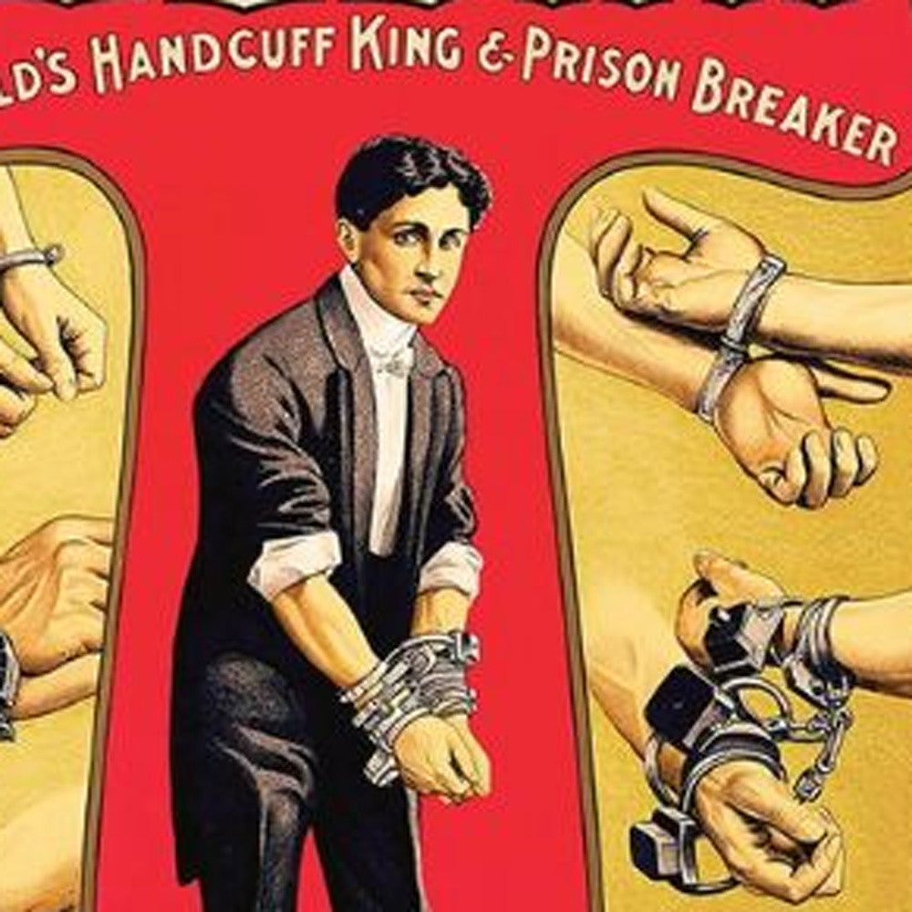 16" X 24" Houdini Handcuff King Vintage Magic Poster Wall Art