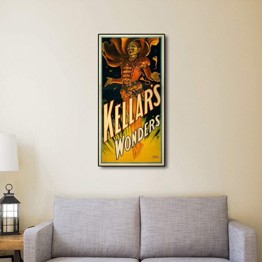 24" X 48" Keller's Wonders Vintage Magic Poster Wall Art