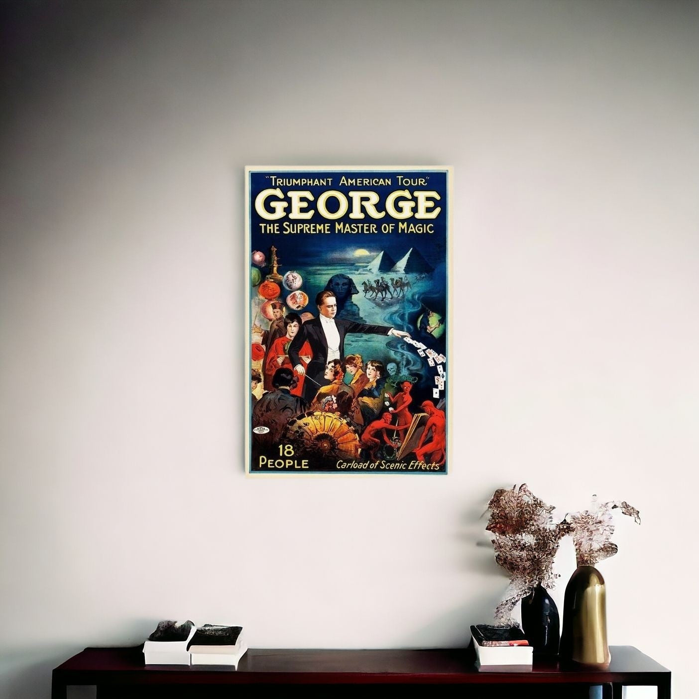 George The Supreme Master Vintage Magic Unframed Print Wall Art