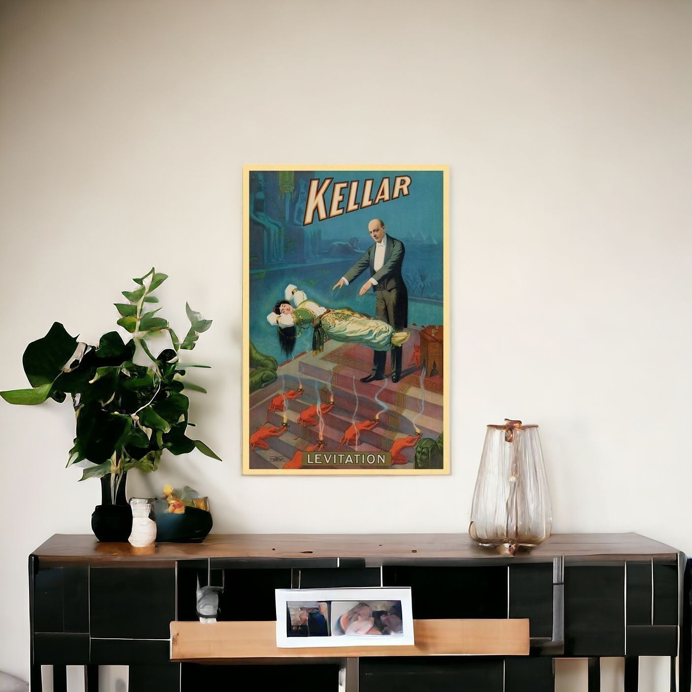 Kellar Levitation Vintage Magic Unframed Print Wall Art