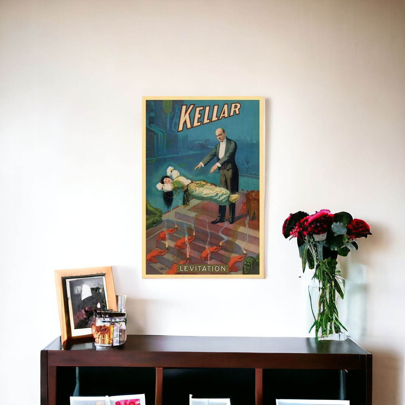 Kellar Levitation Vintage Magic Unframed Print Wall Art