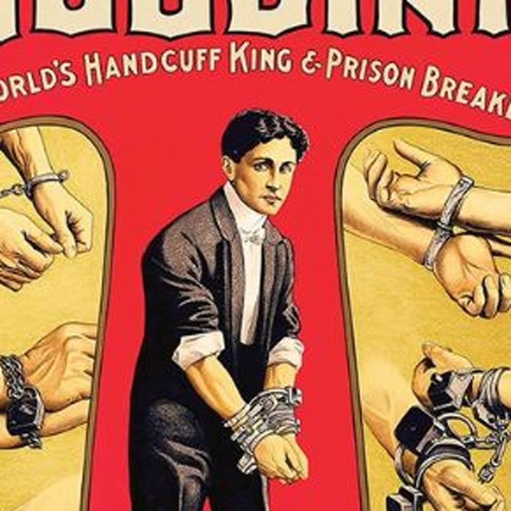 20" X 30" Houdini Handcuff King Vintage Magic Poster Wall Art