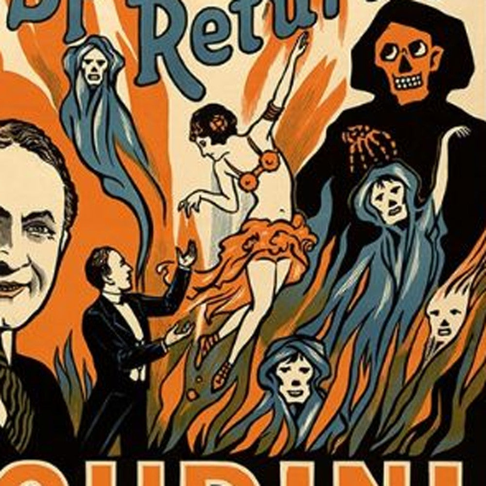 Houdini Spirits Vintage Magic Unframed Print Wall Art