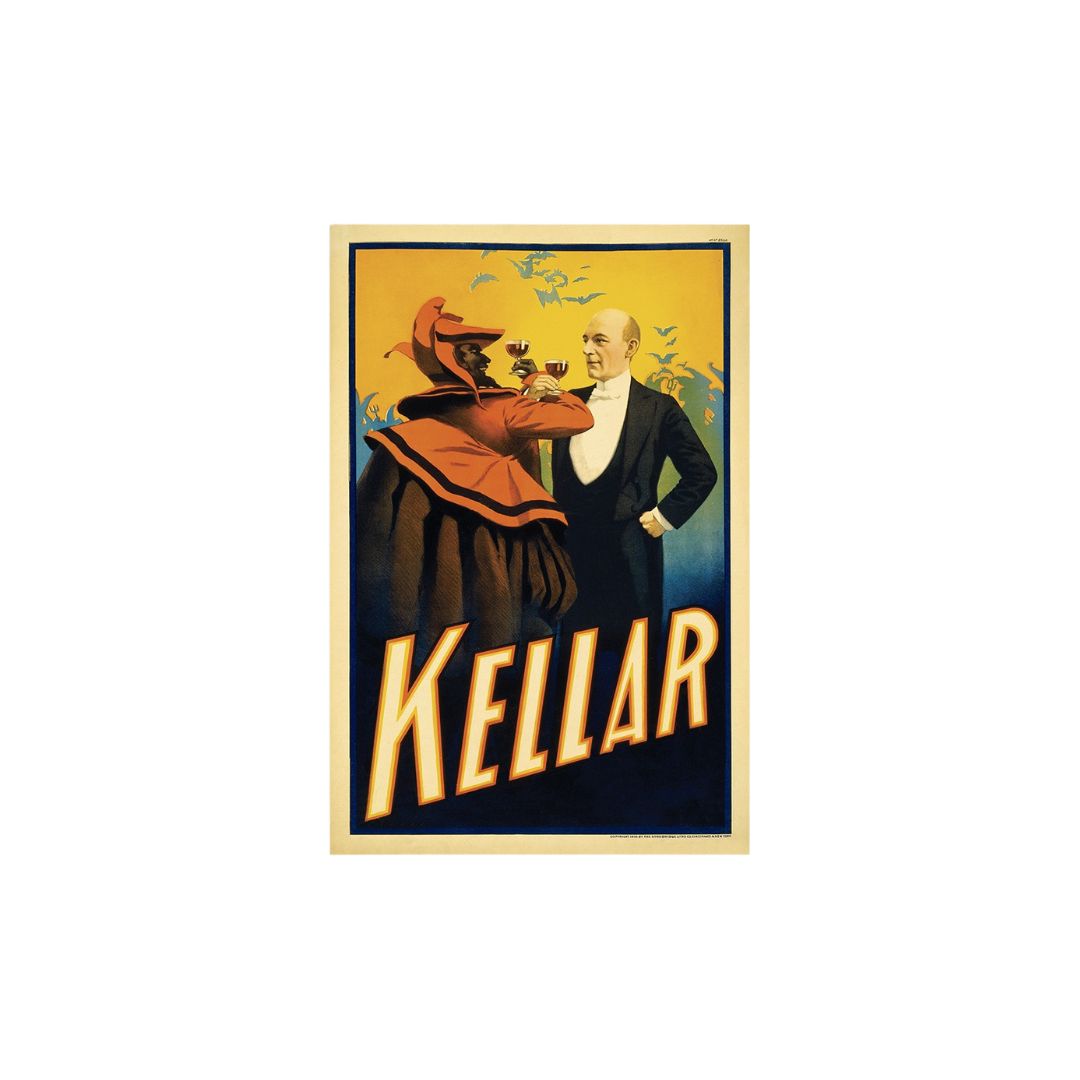 Kellar Levitation Vintage Magic Unframed Print Wall Art