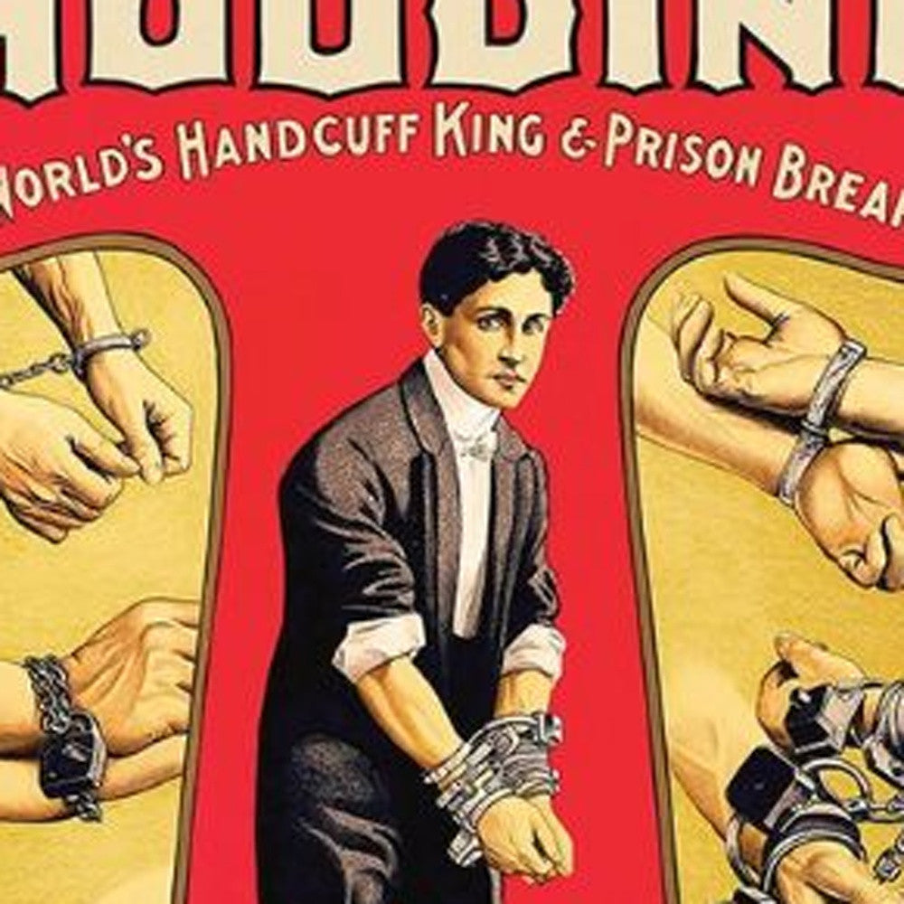 12" X 18" Houdini Handcuff King Vintage Magic Poster Wall Art