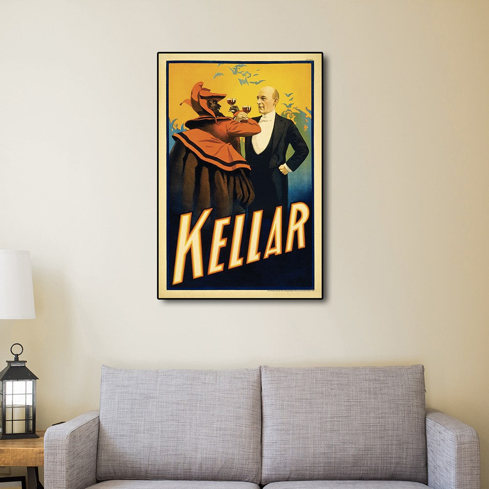 Kellar Drinks With The Devil Vintage Magic Unframed Print Wall Art