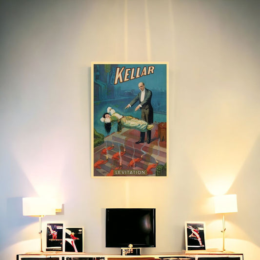 Kellar Levitation Vintage Magic Unframed Print Wall Art