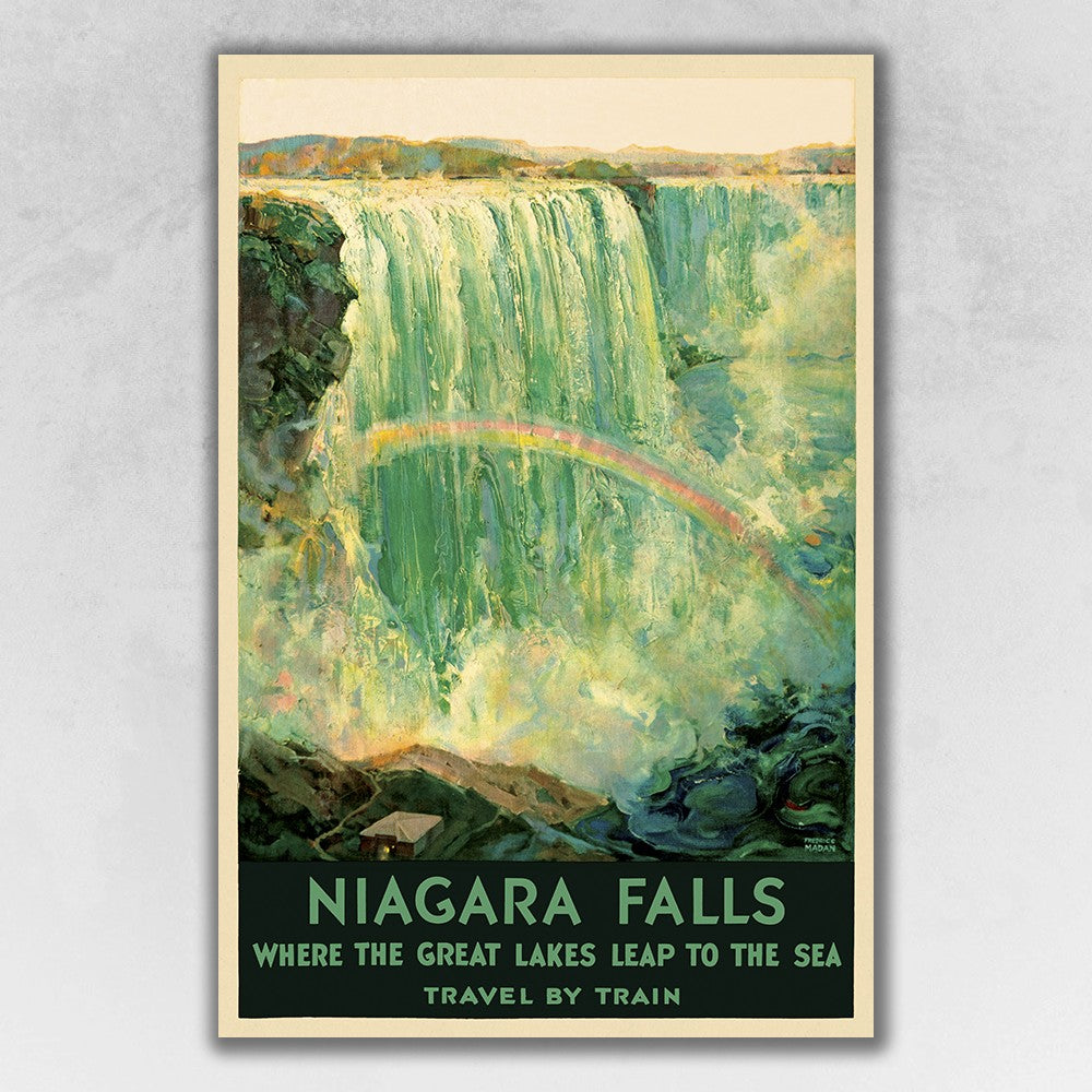 20" X 30" Niagra Falls New York C1920S Vintage Travel Poster Wall Art