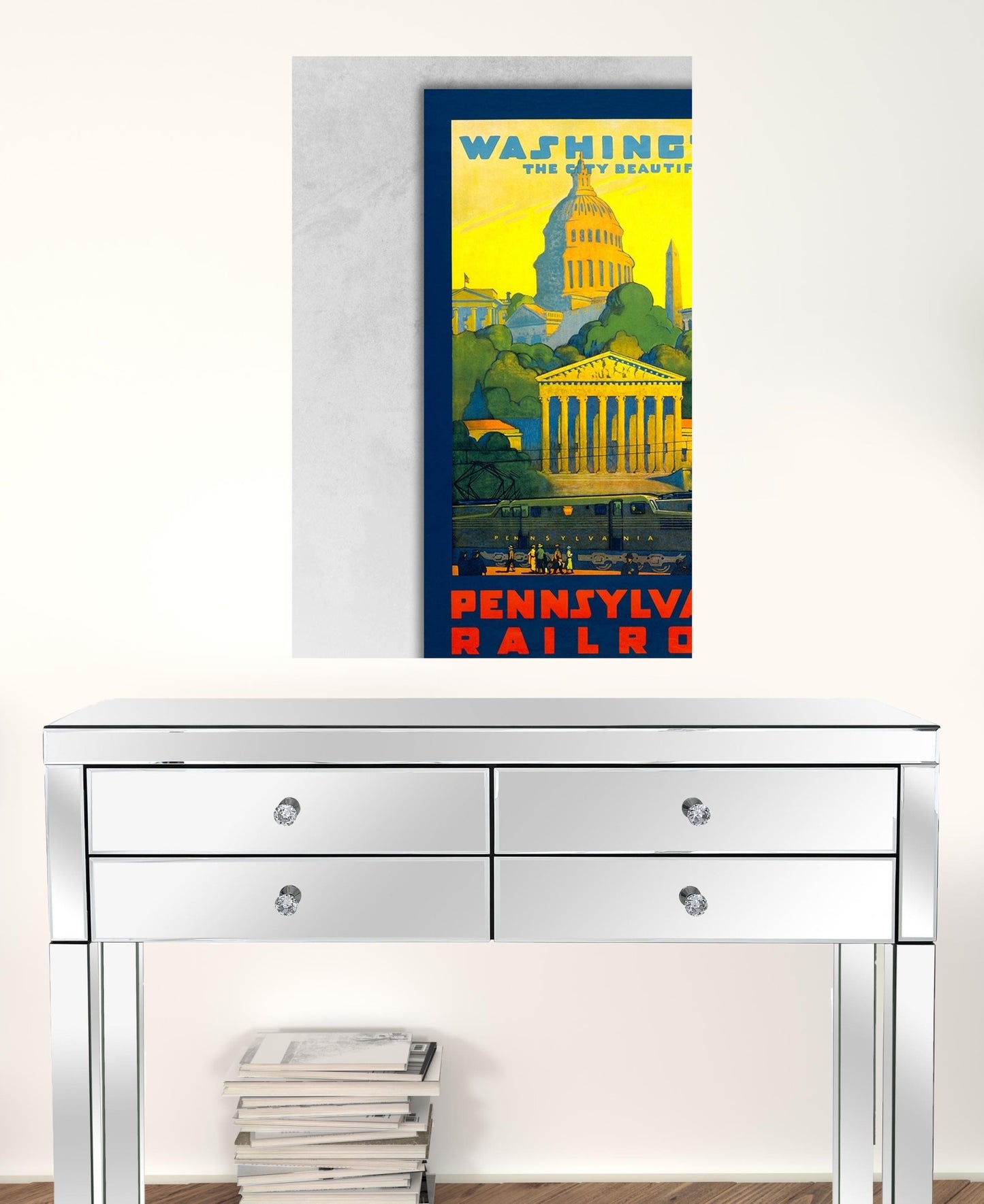 Washington Dc Vintage Travel Unframed Print Wall Art