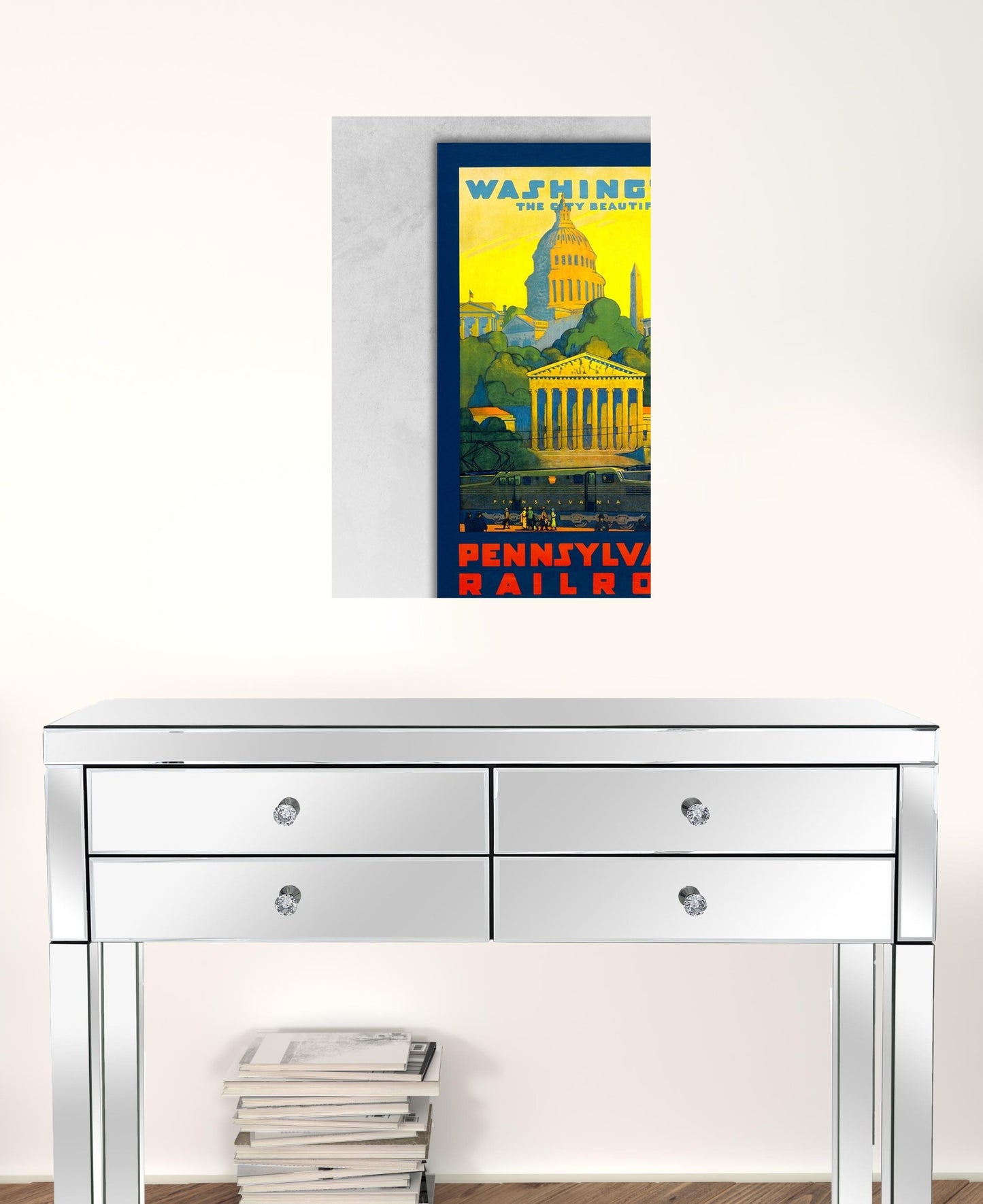 Washington Dc Vintage Travel Unframed Print Wall Art