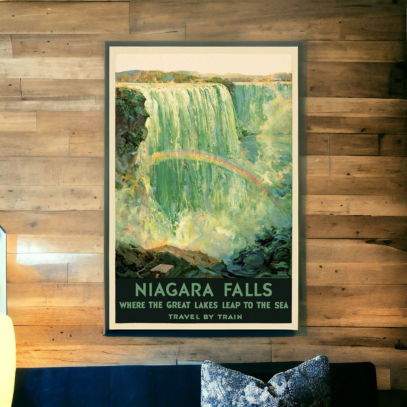 12" X 18" Niagra Falls New York C1920S Vintage Travel Poster Wall Art